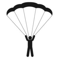 parapente icono vector