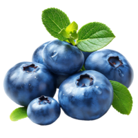 AI generated Contemporary Clarity, Blueberry Cutout on Transparent Background png