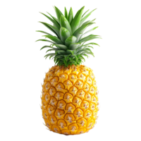 ai généré Coupe bord conception, transparent ananas isolement png