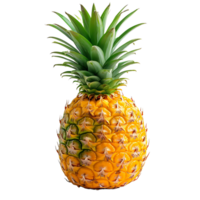 AI generated Tropical Temptation, Cut Out Pineapple on Transparent Background png