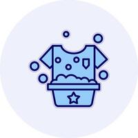 Washing Clothes Vecto Icon vector