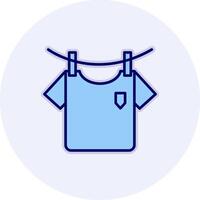 Washing Clothes Vecto Icon vector