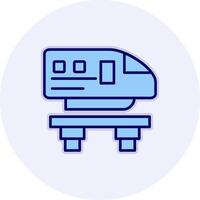 Monorail Vecto Icon vector