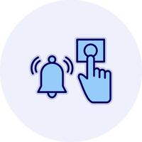 Emergency Alarm Button Vecto Icon vector