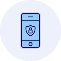 Mobile Security Vecto Icon vector