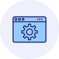 Web Page Setting Vecto Icon vector