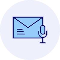 voz correo vecto icono vector