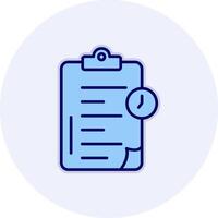 Time Clipboard Vecto Icon vector