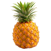 AI generated Sharp and Clear, Isolated Tropical Pineapple on a Transparent Canvas png