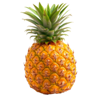 ai gegenereerd scherp en Doorzichtig, geïsoleerd tropisch ananas Aan een transparant canvas png