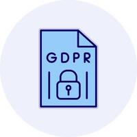 gdpr vecto icono vector