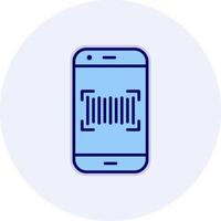 Phone Scanning Vecto Icon vector