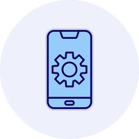 Mobile Setting Vecto Icon vector