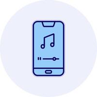 móvil música jugador vecto icono vector