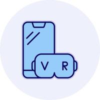 virtual realidad vecto icono vector