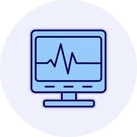 Ecg Reading Vecto Icon vector
