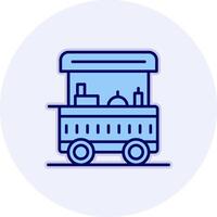 Food Cart Vecto Icon vector