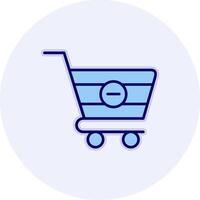Delete Cart Vecto Icon vector