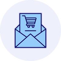 Shopping Email Vecto Icon vector