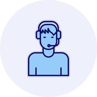 Customer Service Agent Vecto Icon vector