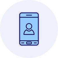 Mobile User Vecto Icon vector
