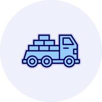 Logistics Delivery Truck Vecto Icon vector