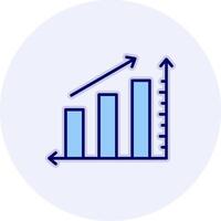 Statistics Increase Vecto Icon vector