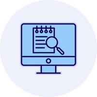 File Search Computer Vecto Icon vector