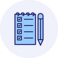 Notepad Writing Vecto Icon vector