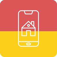 Smartphone House Control Vecto Icon vector