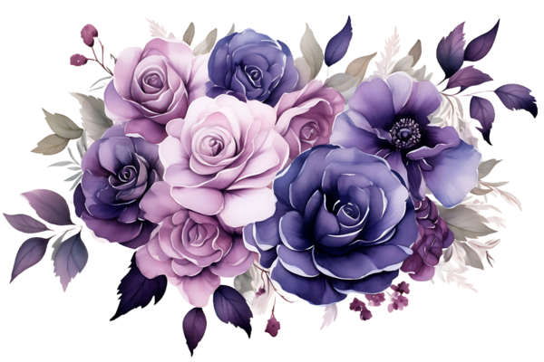 Purple Flowers PNGs for Free Download