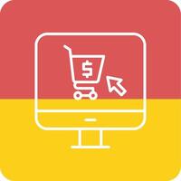 Online Shopping Vecto Icon vector