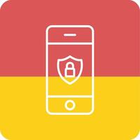 Mobile Security Vecto Icon vector