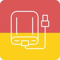 External Hard Drive Vecto Icon vector