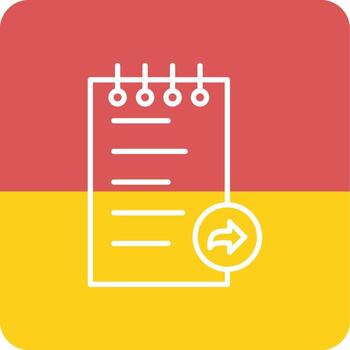 Notes Forward Vecto Icon vector