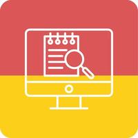 File Search Computer Vecto Icon vector