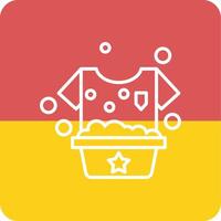 Washing Clothes Vecto Icon vector