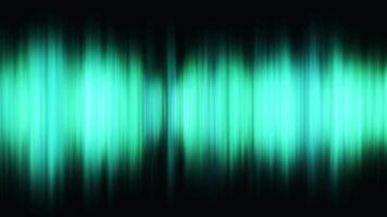 Abstract aurora borealis in green colours on black background. Animation of beautiful aurora borealis effect with green lights on black background. video