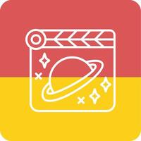 espacio película vecto icono vector