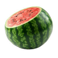 ai gegenereerd sappig BES uitbarsting, watermeloen besnoeiing uit met transparantie png