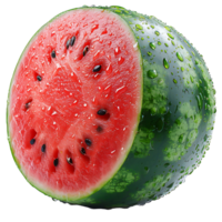 ai generiert zeitgenössisch Klarheit, Wassermelone ausgeschnitten auf transparent Hintergrund png