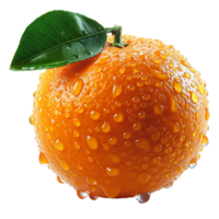 ai generado claro cortar ánimo, naranja aislado en transparente lona png