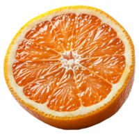 ai generiert Schneiden Kante Design, transparent Orange Isolierung png