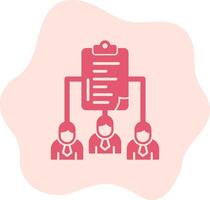 Work distribution Vecto Icon vector