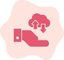 Cloud Data Transfer Vecto Icon vector