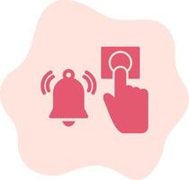 Emergency Alarm Button Vecto Icon vector