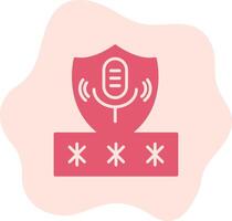 Voice Access Security Vecto Icon vector