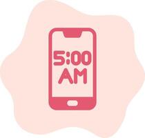 Smartphone Alarm Vecto Icon vector