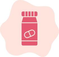 Pills Bottle Vecto Icon vector