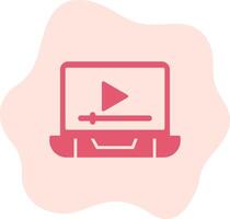 vídeo anuncio vecto icono vector